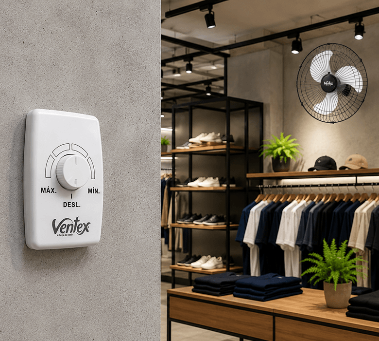 Dimmer de Parede Ventex